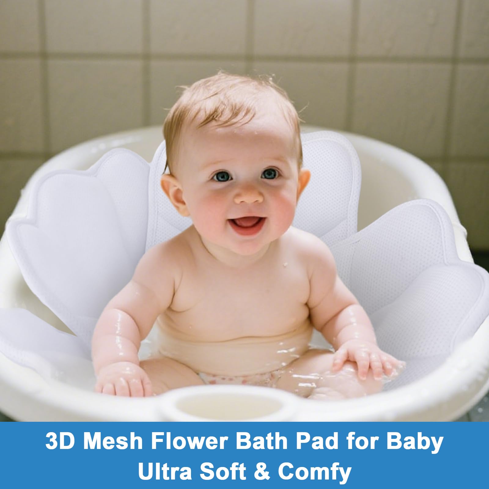 Esme L&H Baby Bath Flower Cushion newborn use ideal gift for new parents