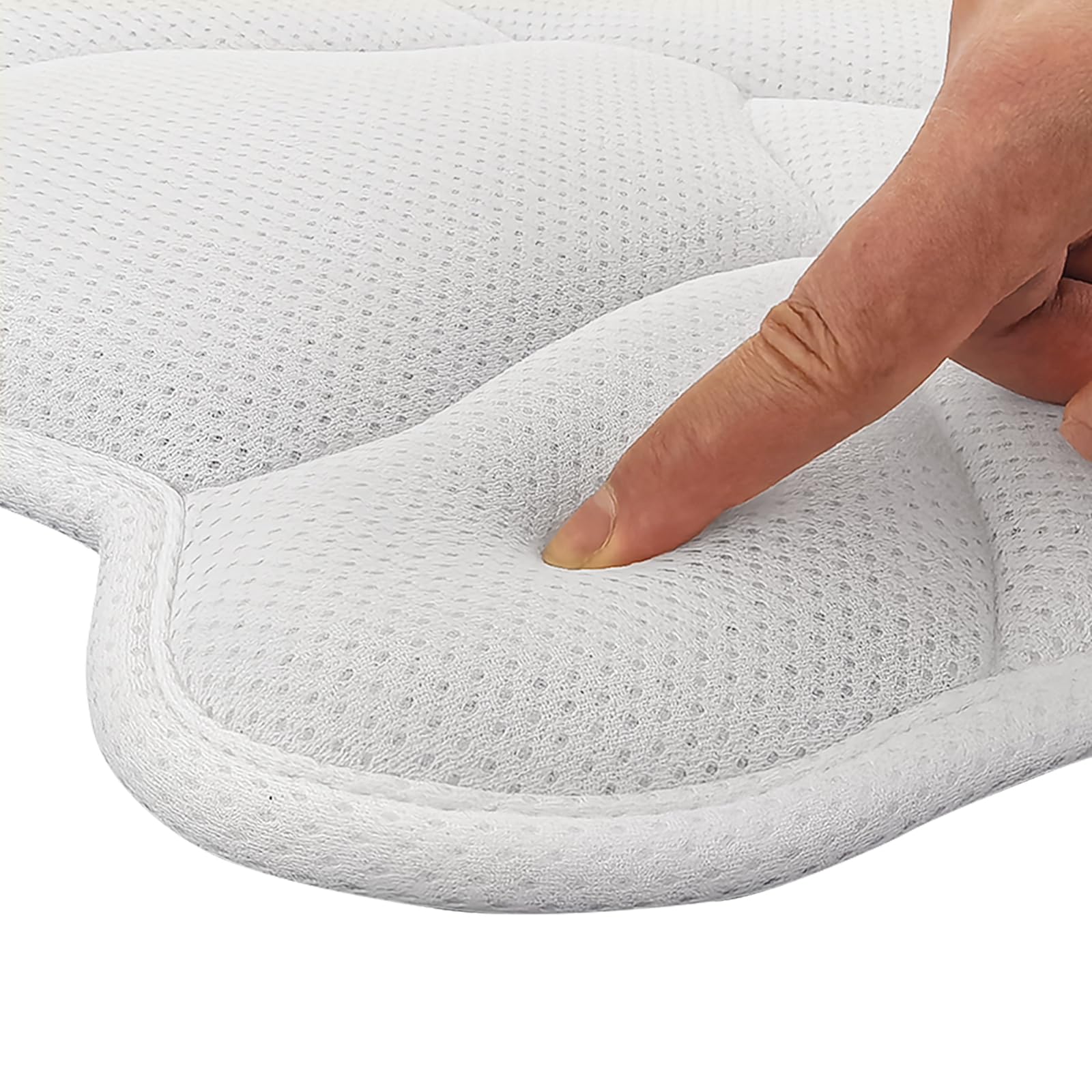 Esme L&H Baby Bath Flower Cushion suction base secures firmly to sinks and tubs