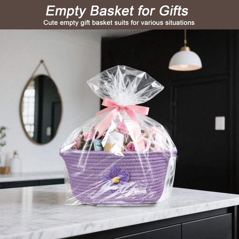 Esme L&H gift basket empty nursery organization and toy storage use