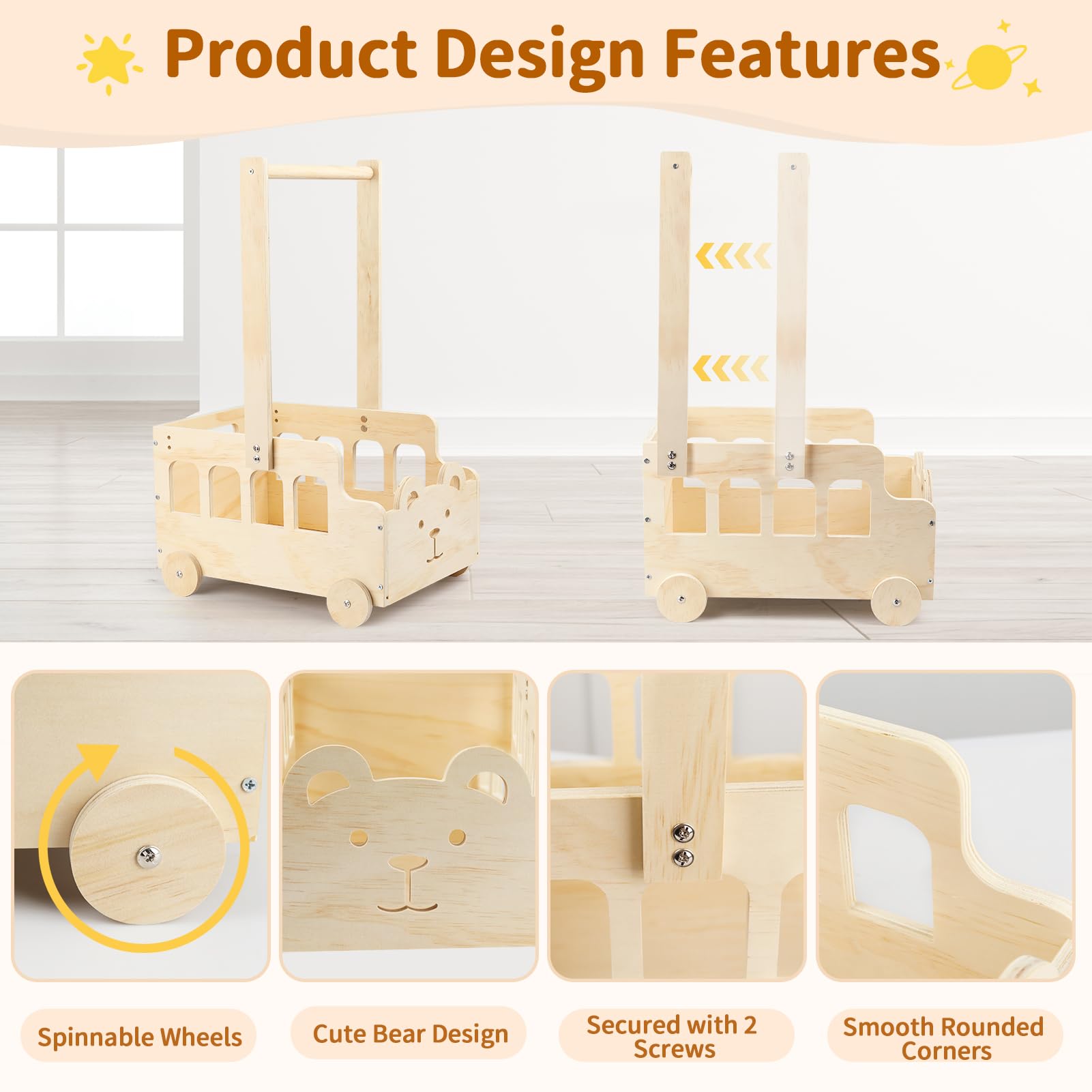 Esmorah baby announcement sign on the crate for personalization