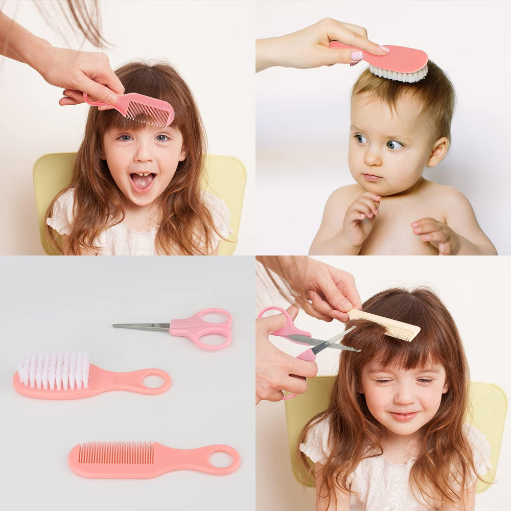 Esonto silicone baby brush with gentle texture for sensitive newborn scalps