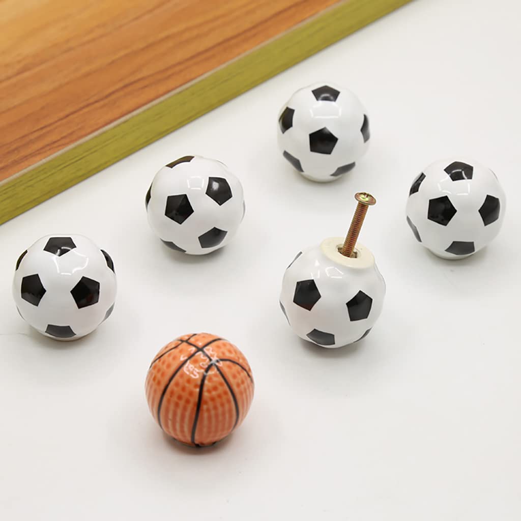 ESreake kids-room decor with soccer-knob adds playful, functional touches