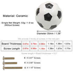 ESreake soccer knob on dresser demonstrates sporty home decor for kids