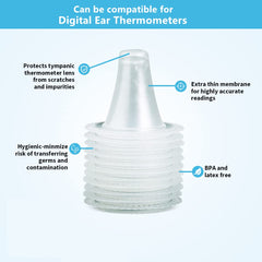 EssaUnica Braun-compatible covers demonstrating model compatibility for accurate readings