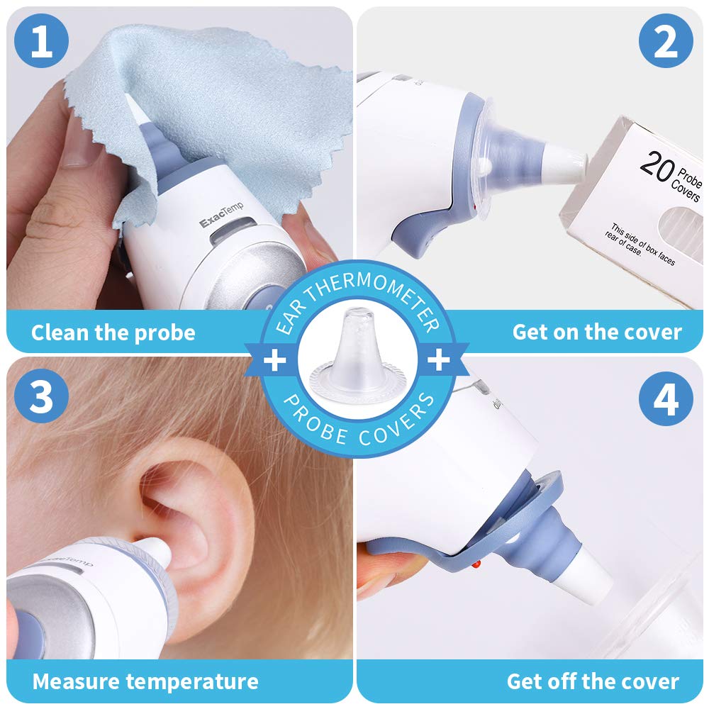 EssaUnica disposable lens filters protecting thermometer lenses during use