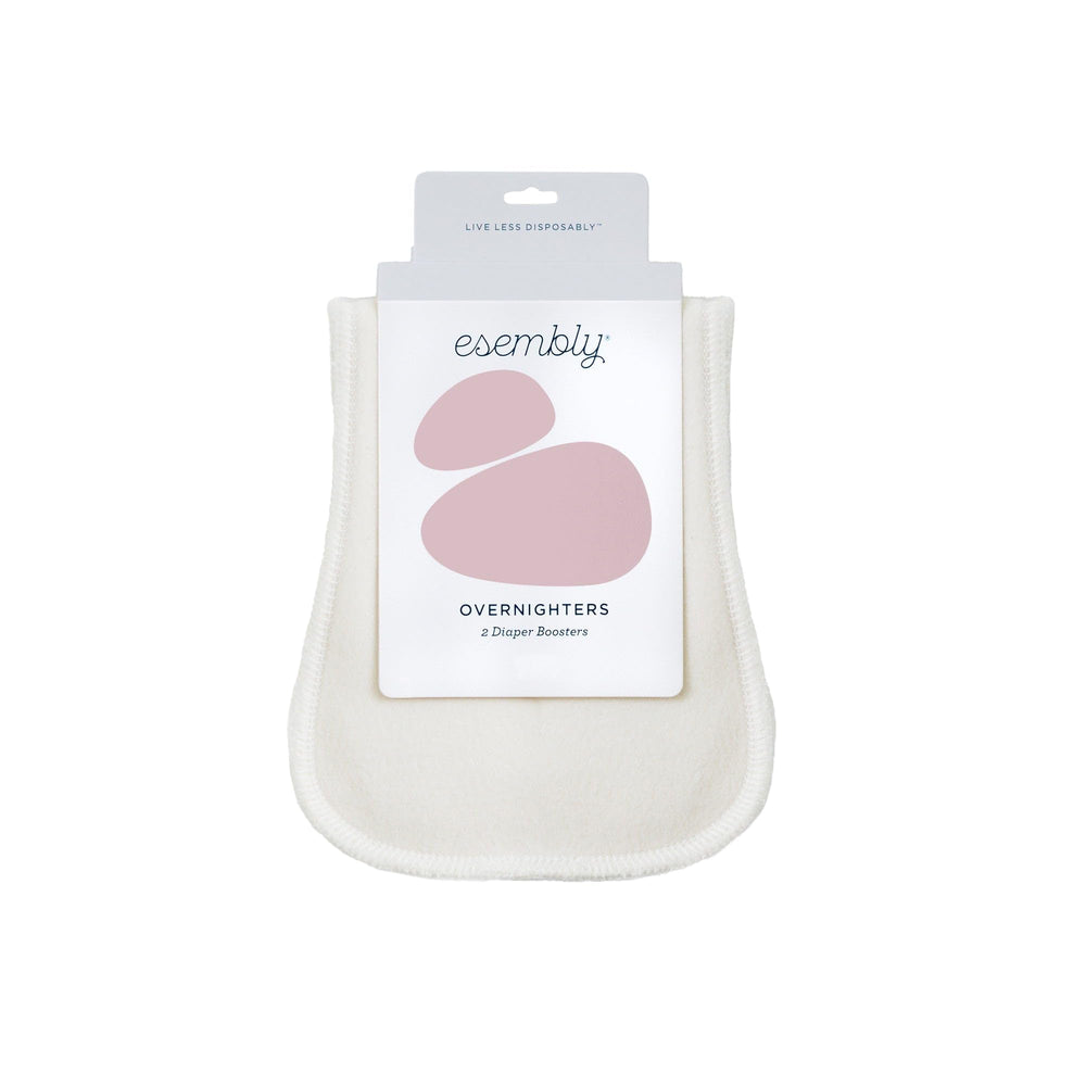 Esembly Overnighters fleece-side up for all-night absorbency.