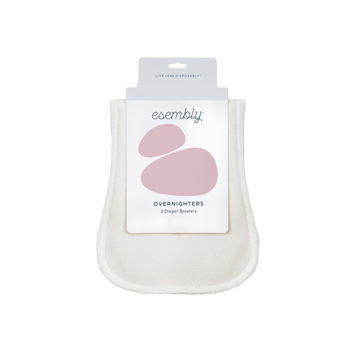 Esembly Overnighters fleece-side up for all-night absorbency.