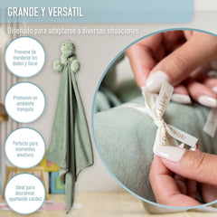 Essentials Ibiza giftable dinosaur lovey includes a free dedication wooden tag for keepsake gifting