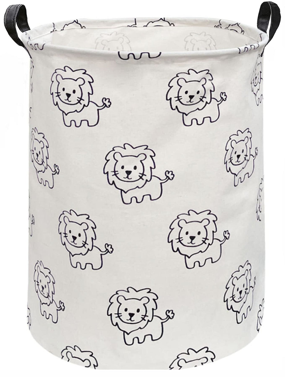 Essme baby hamper with lion pattern offers stylish nursery storage for toys and clothes.