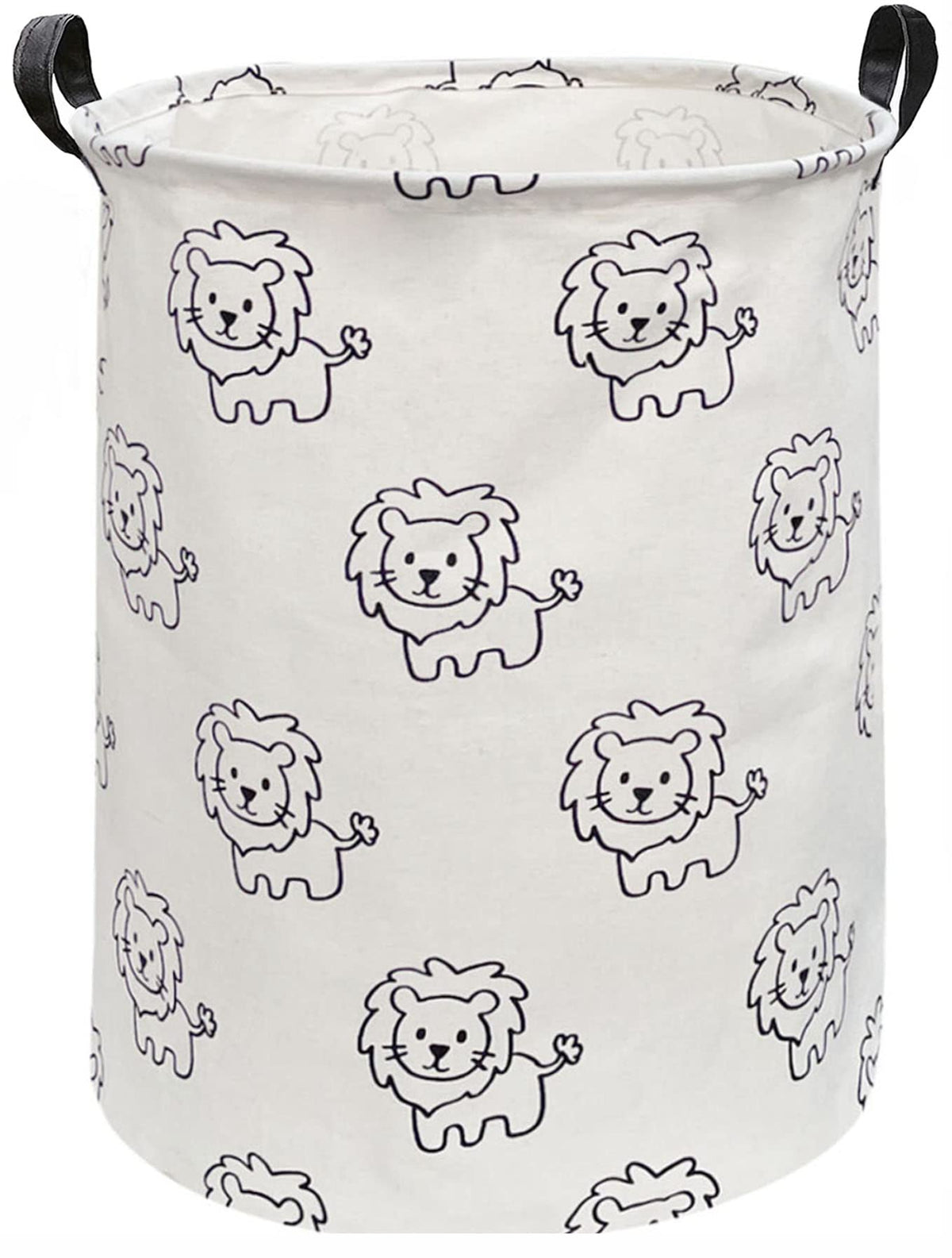 Essme baby hamper with lion pattern offers stylish nursery storage for toys and clothes.