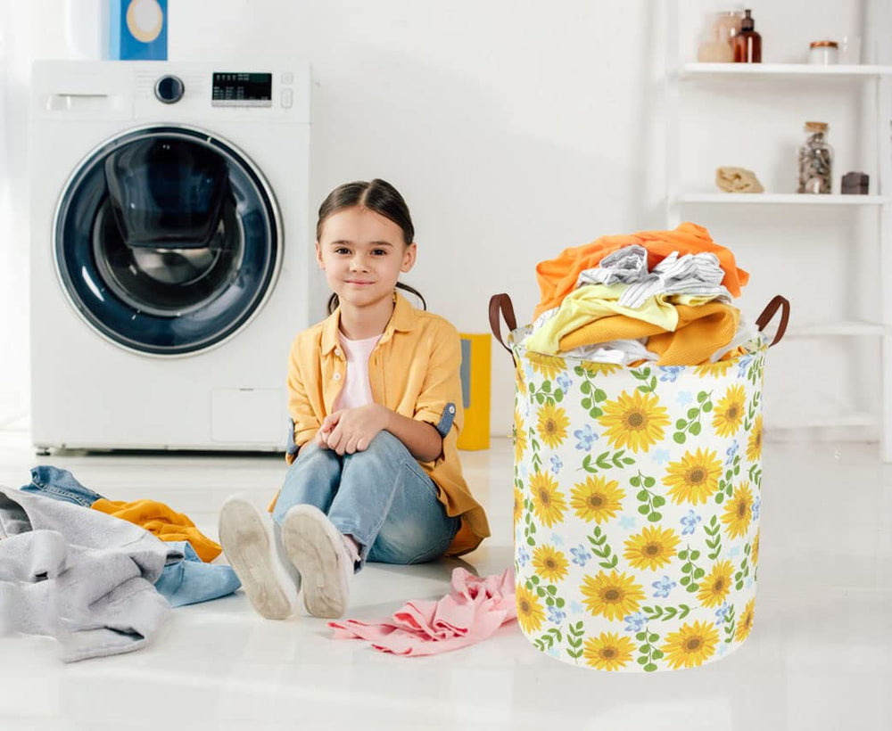 Essme baby storage basket features collapsible design for space-saving organization.