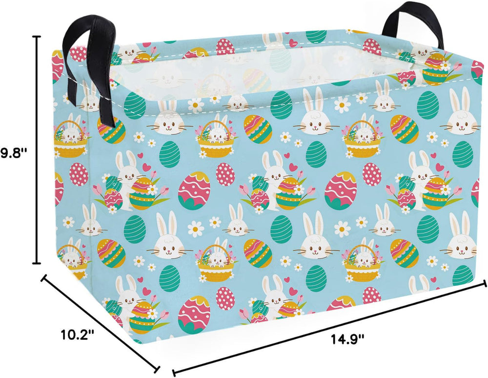 Essme canvas storage basket collapsible rectangle for space-saving nursery storage.