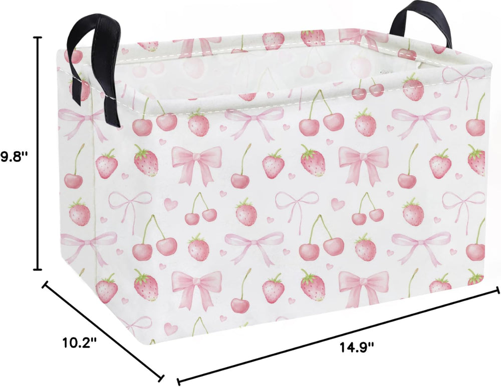 Essme canvas storage bin pink nursery storage keeps essentials organized.