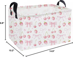 Essme canvas storage bin pink nursery storage keeps essentials organized.