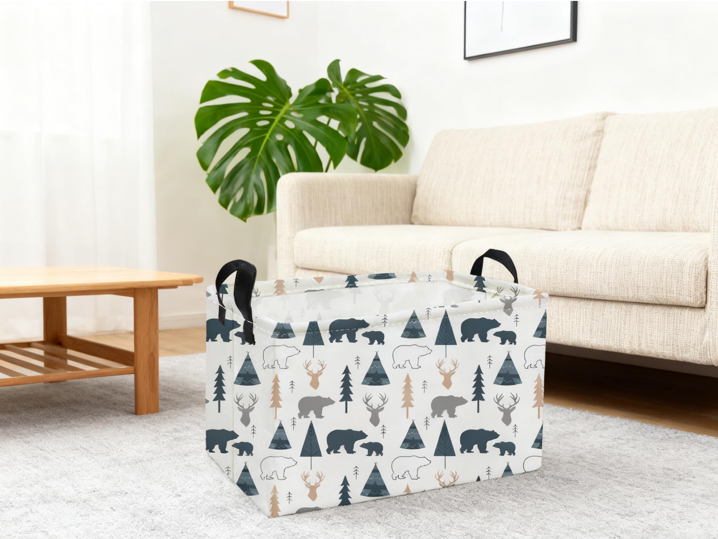 Essme canvas storage box for nursery keeps toys organized and accessible