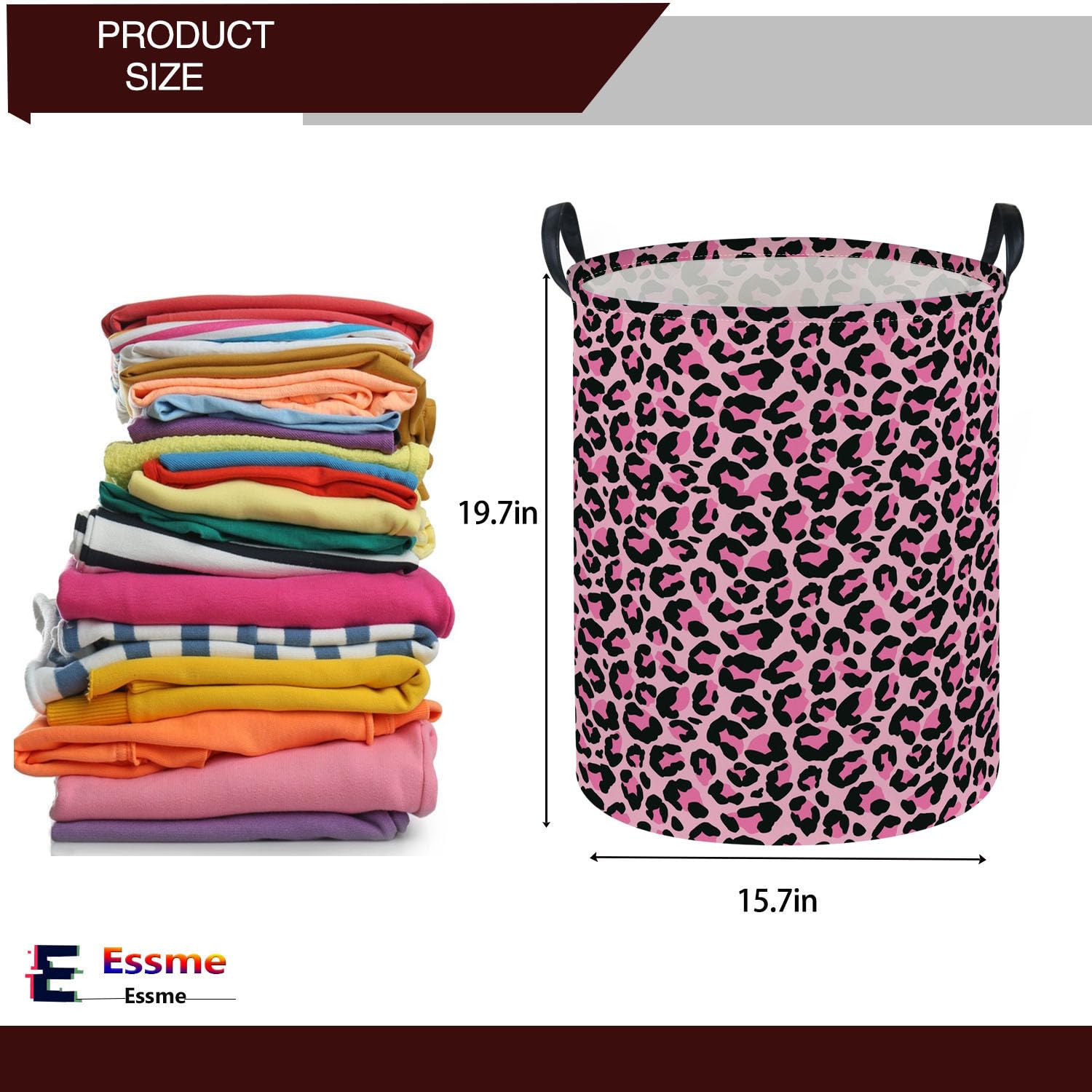 Essme collapsible canvas storage bin with open top for easy access.