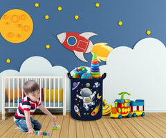 Essme durable canvas basket with leather handles—tough, everyday toy and laundry organizer.