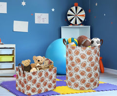 Essme rectangular football basket dimensions fit nurseries and compact spaces