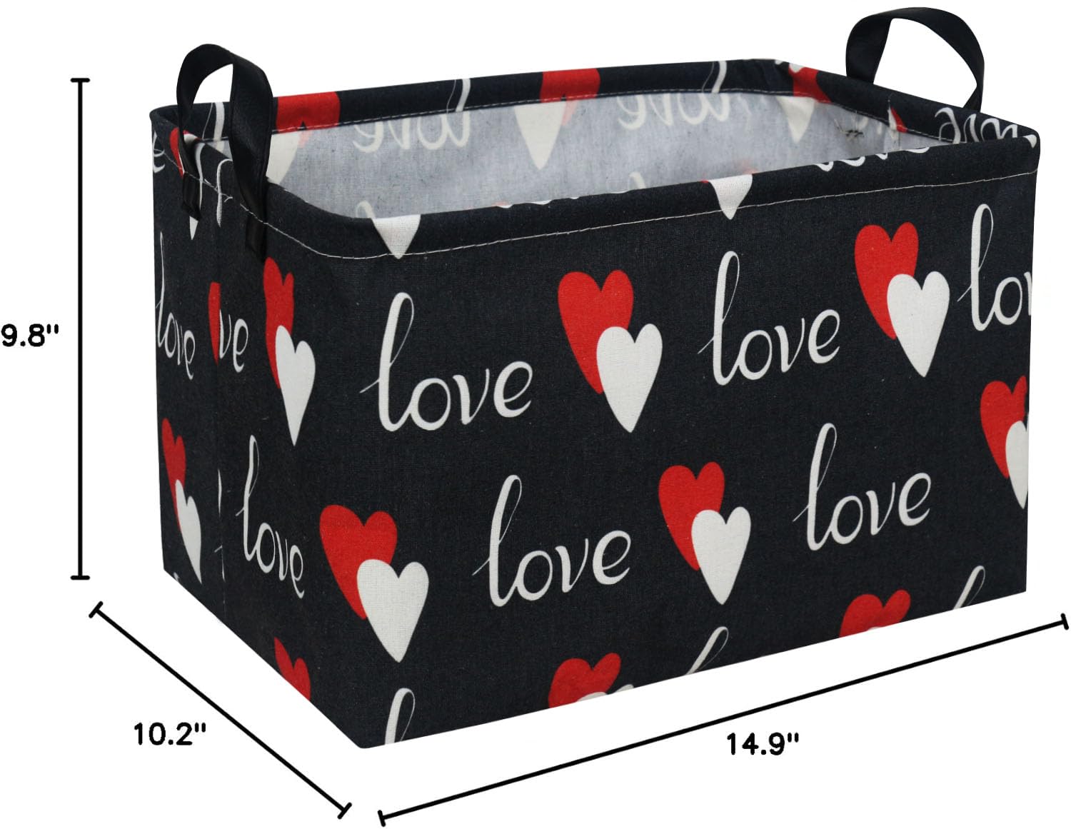 Essme gift storage bin with rectangular heart shape for versatile use.