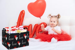 Essme heart storage box in rectangular design for home decor and organization.