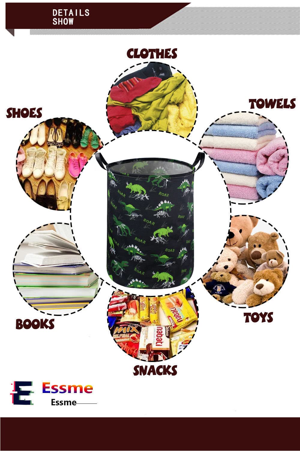 Essme Kids Hamper compression-packaging note for transit handling.