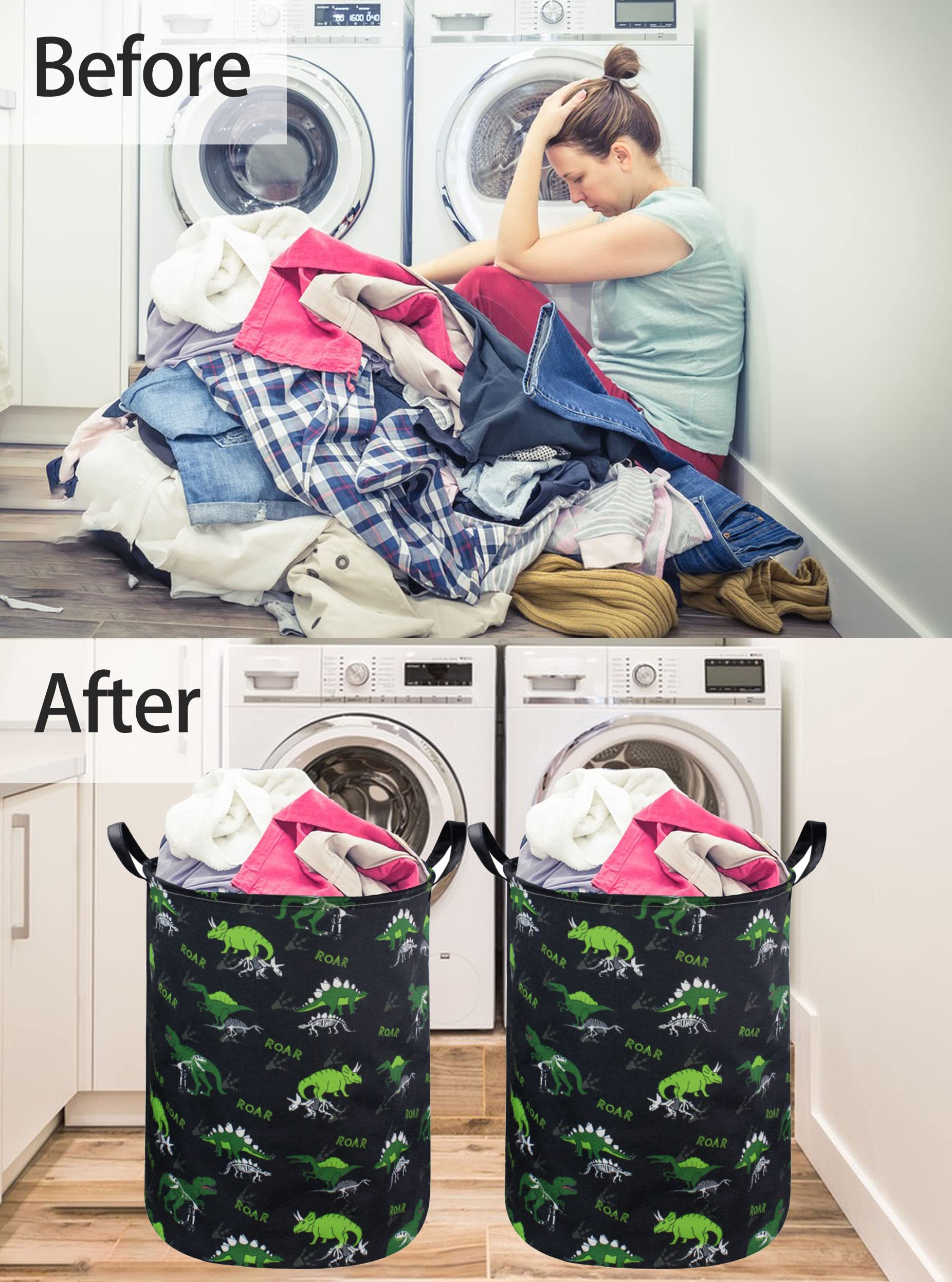 Essme Kids Hamper dinosaur-pattern decor for kids' room.