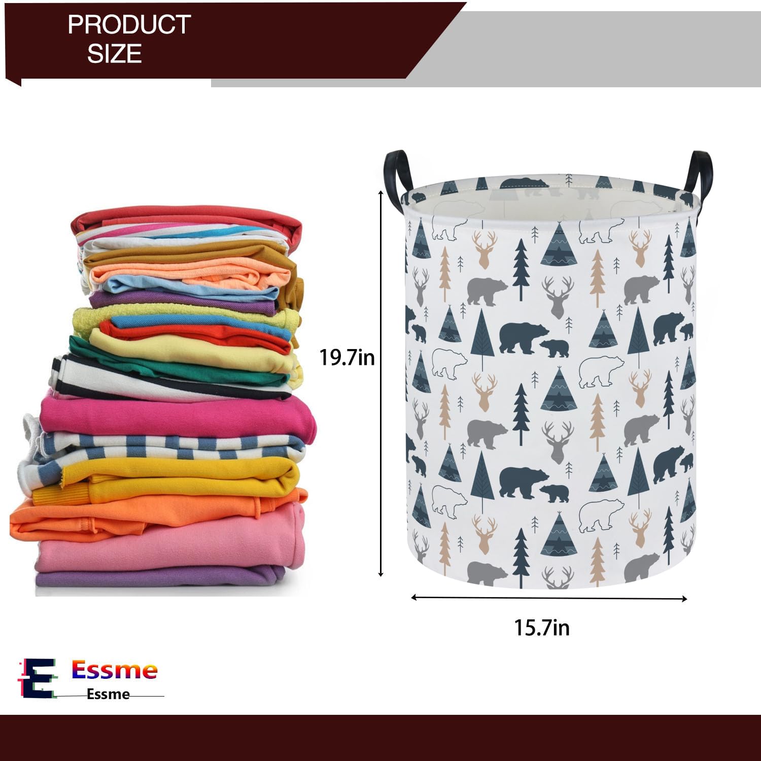 Essme collapsible design demonstrates easy folding for compact nursery storage.