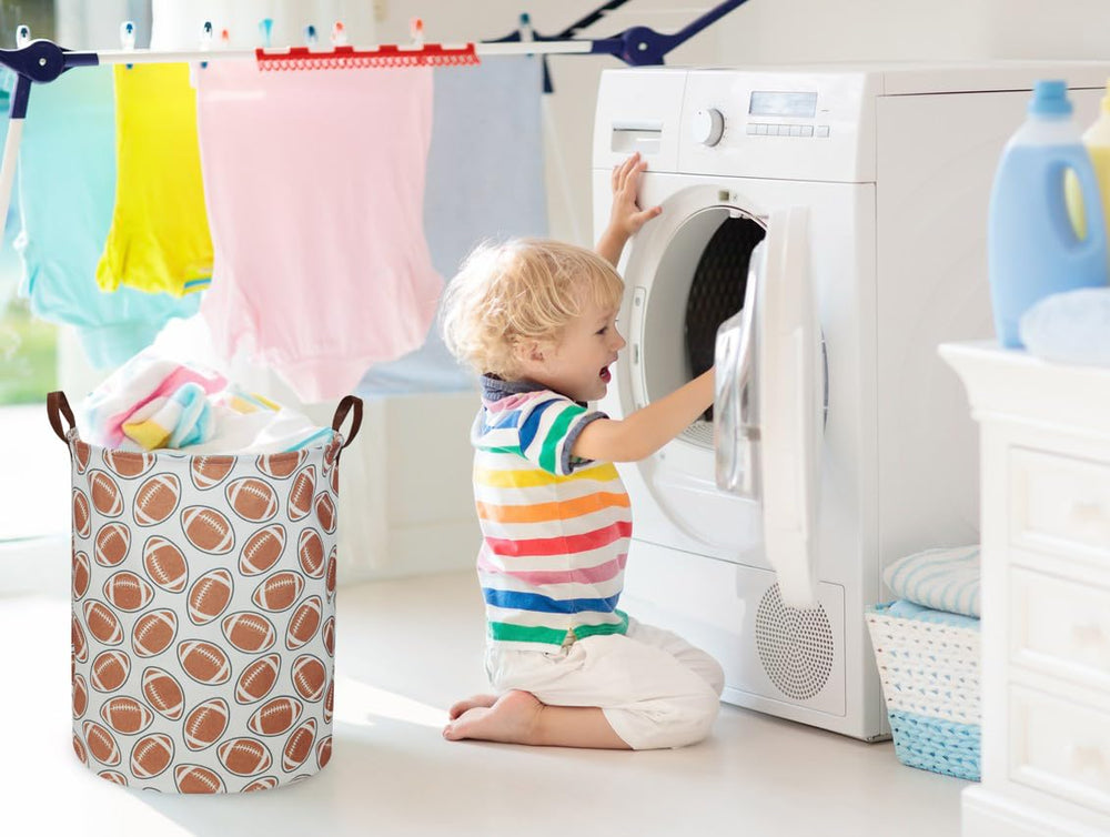 Essme kids room organization setup showing a tidy play area with the basket.