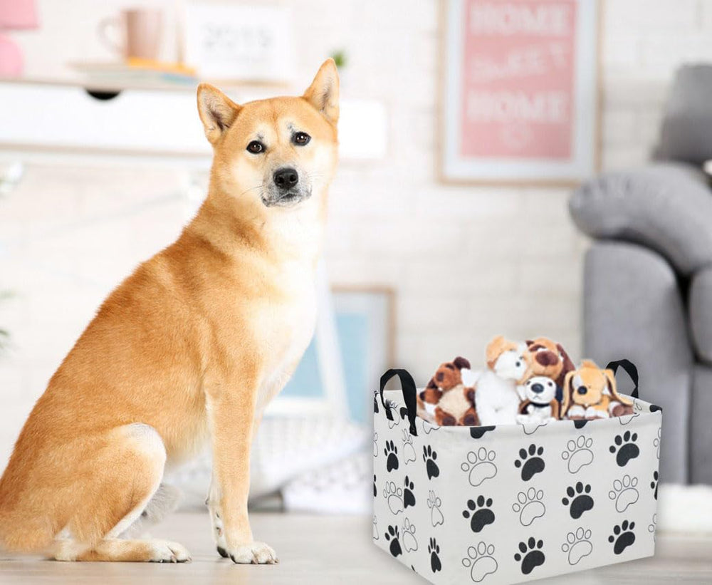 Essme kids storage basket in living room for toy and towel organization.