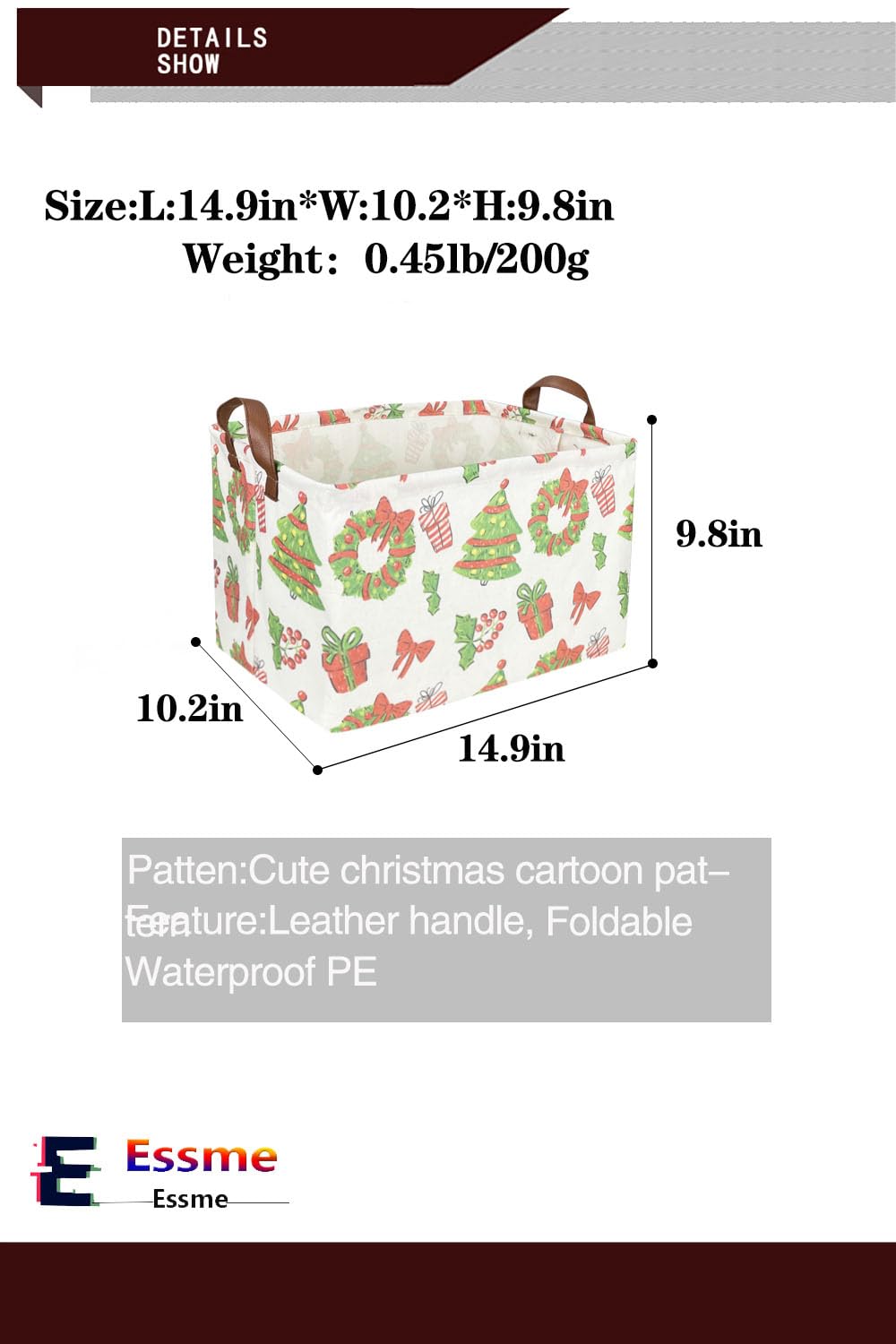 Essme linen-cotton fabric basket material showcasing soft yet durable texture