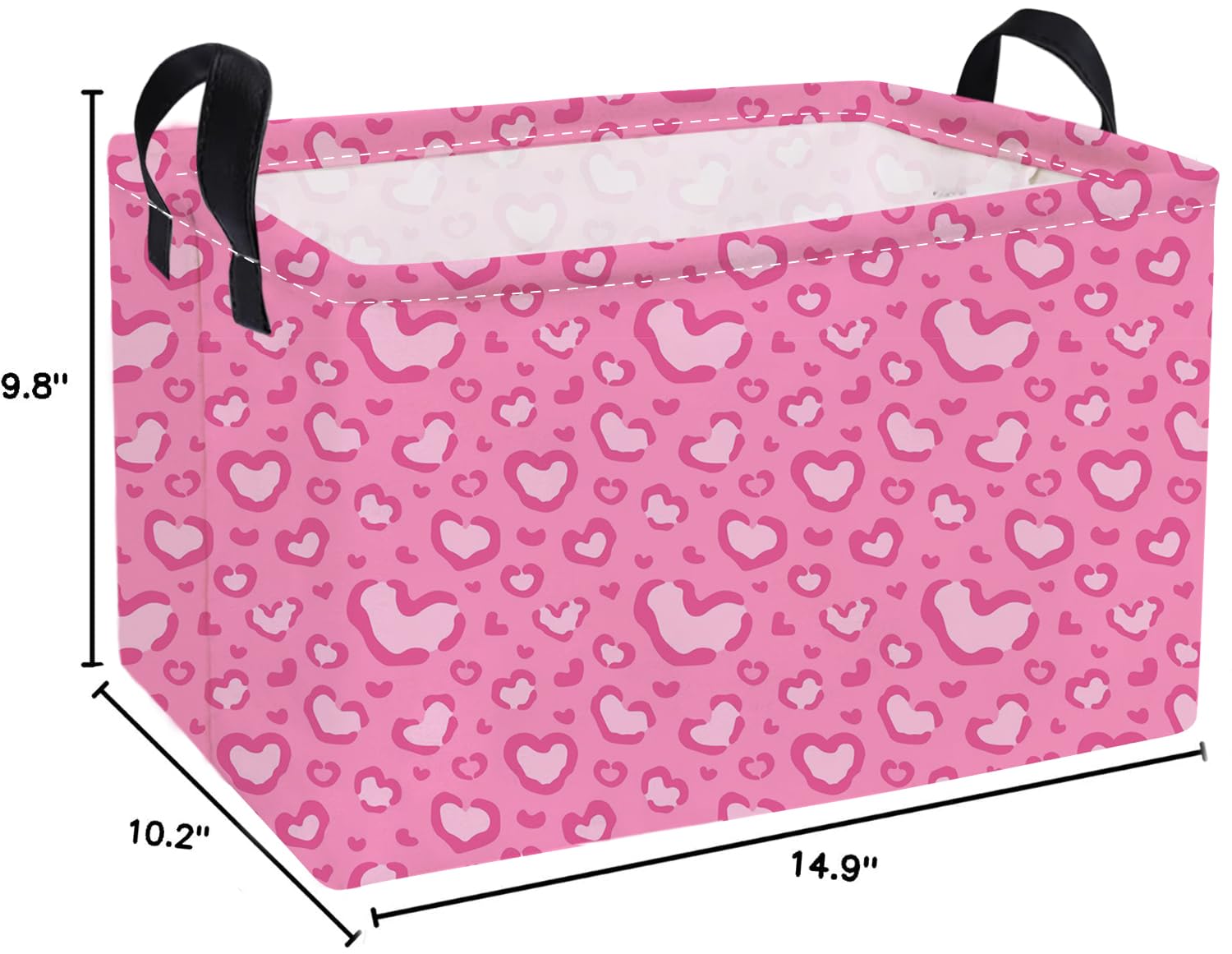 Essme linen cotton fabric basket with waterproof inner keeps toys tidy and dry.