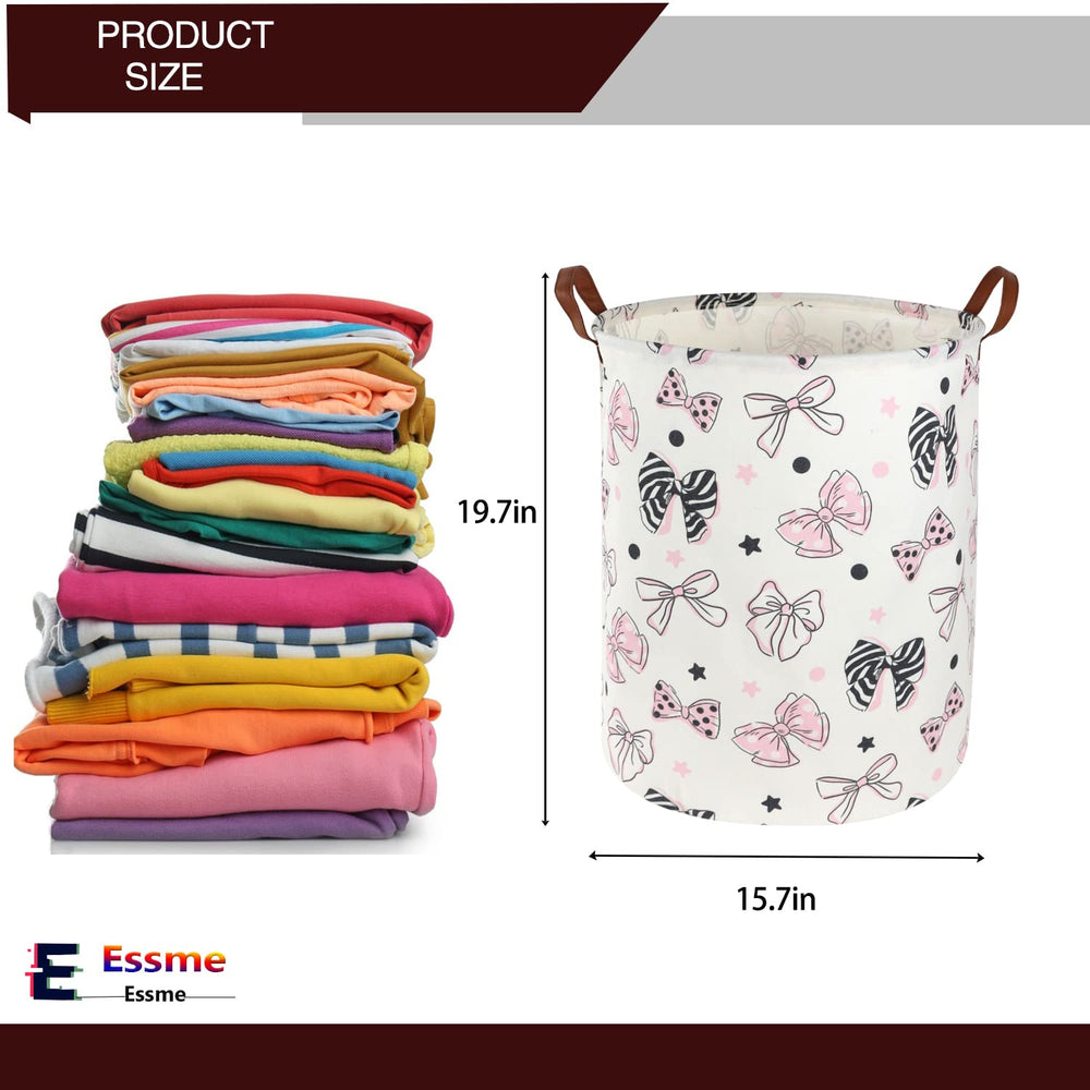 Essme Pink Girls Hamper large capacity supports tidy nursery storage and gift-ready packaging