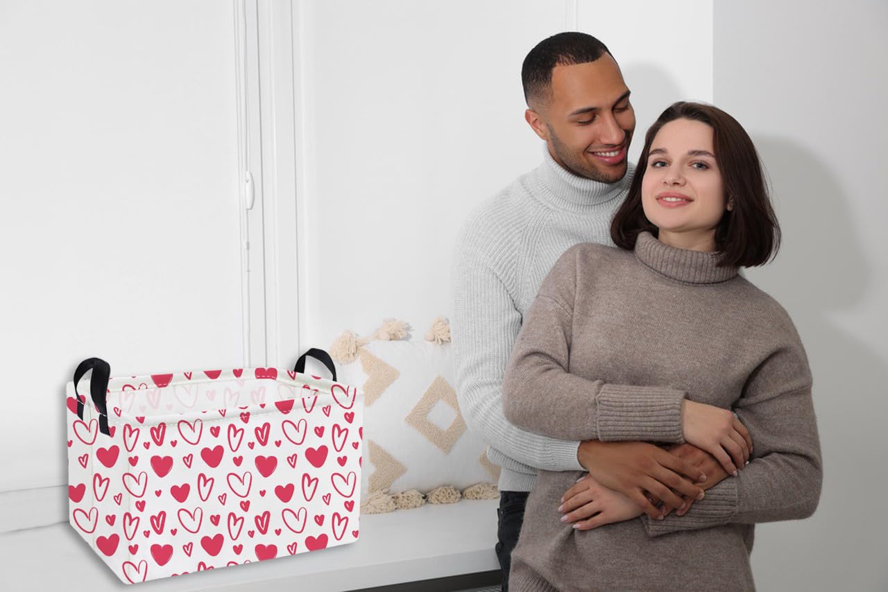 Essme pink Valentine basket offers gift-ready décor and storage