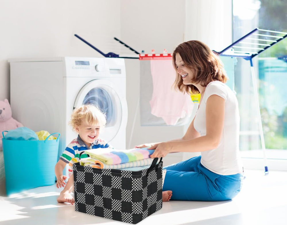 Essme rectangular boys basket car-use keeps items organized while traveling.