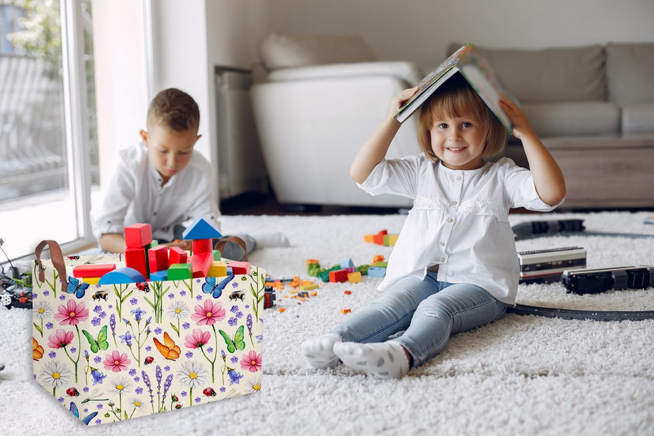 Essme rectangular boys basket collapsible design for space-saving storage.