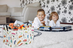 Essme rectangular boys basket dimensions highlight roomy interior for Halloween treats and small toys