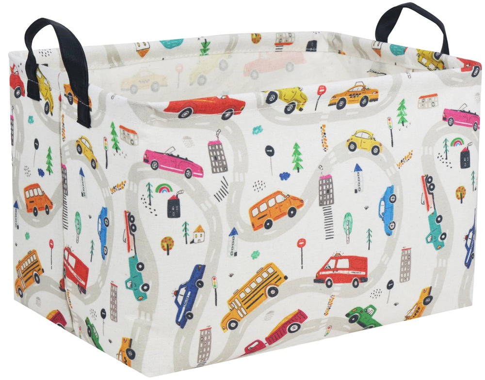 Essme rectangular boys basket handle closeup highlights sturdy cotton rope for easy transport