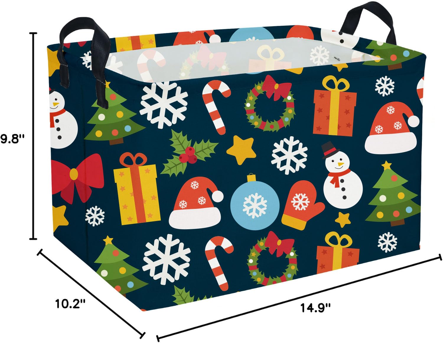 Essme sturdy linen-cotton basket suitable for seasonal storage and gifting.