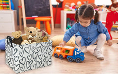 Essme interior waterproof lining keeps contents protected inside the heart basket