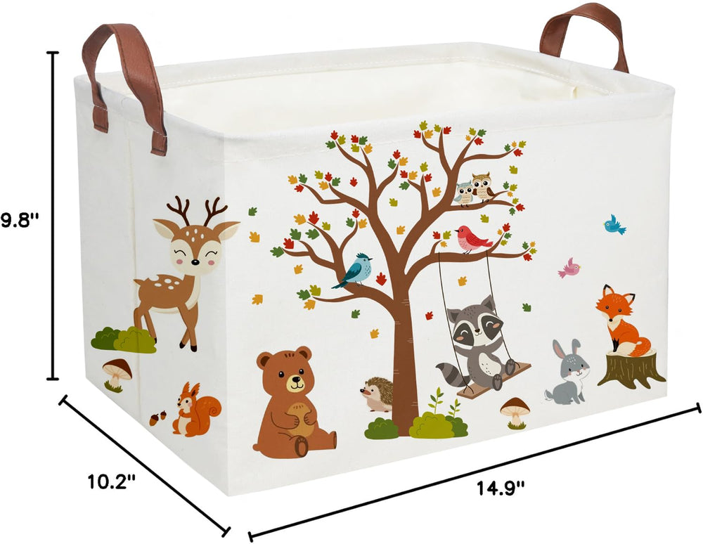 Essme rectangular kids basket used for books in a kids' room