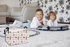 Essme linen-cotton fabric basket with waterproof inner supports durable, lightweight kid-friendly organization.