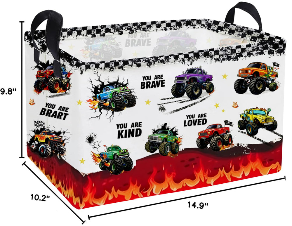 Essme monster-truck side handle close-up showing durable cotton rope handles