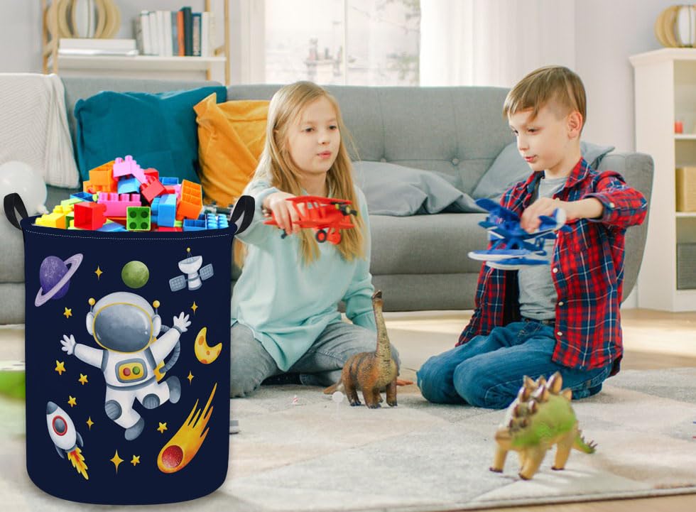 Essme space hamper for nursery—keeps toys, books, and laundry neatly contained.