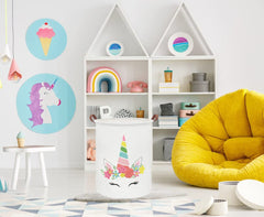 Essme Unicorn Hamper canvas material for durable, everyday nursery use