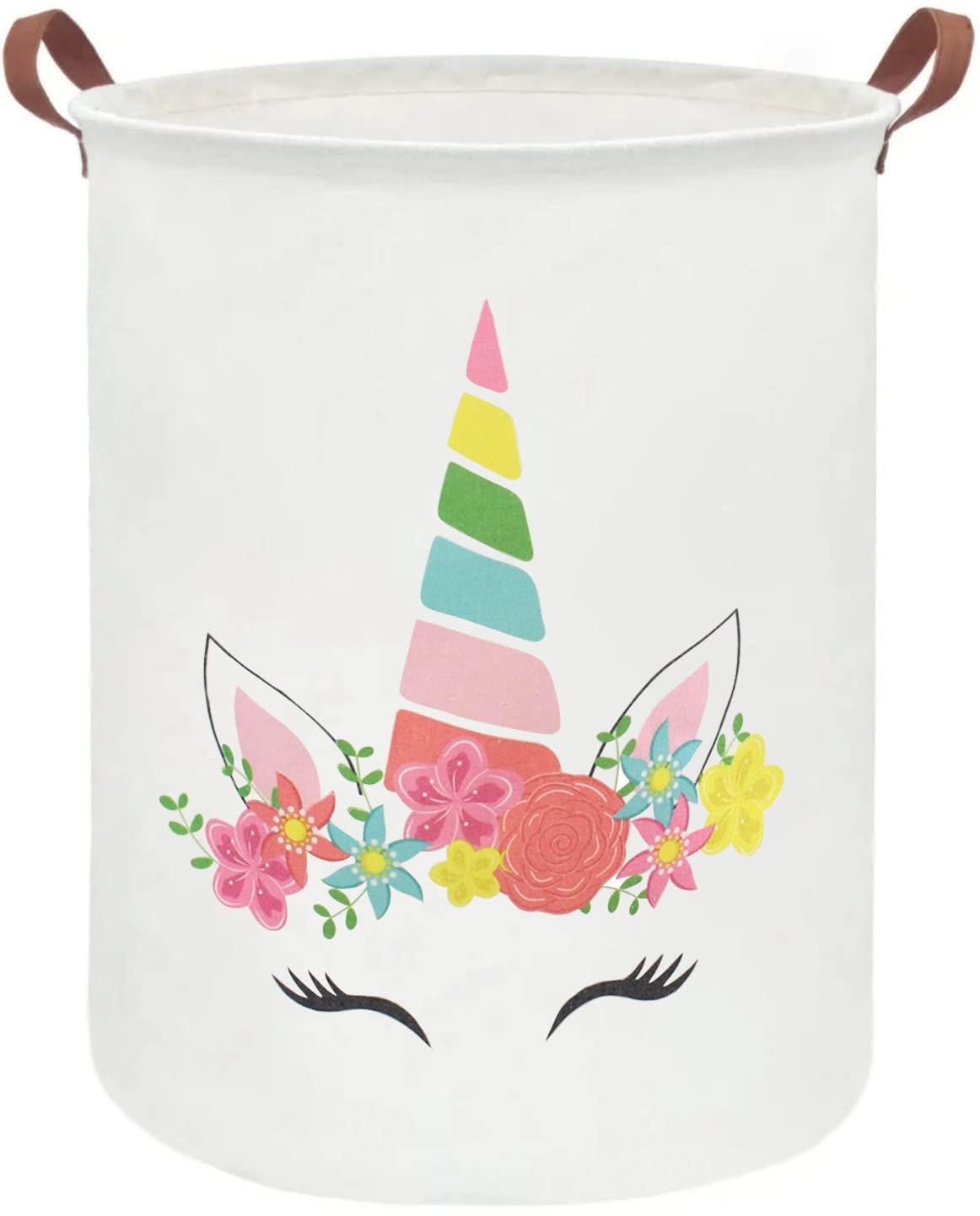 Essme Unicorn Hamper collapsible design folds flat for easy storage
