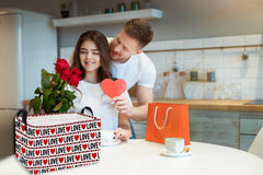 Essme Valentine basket with waterproof inner helps contain spills and messes.
