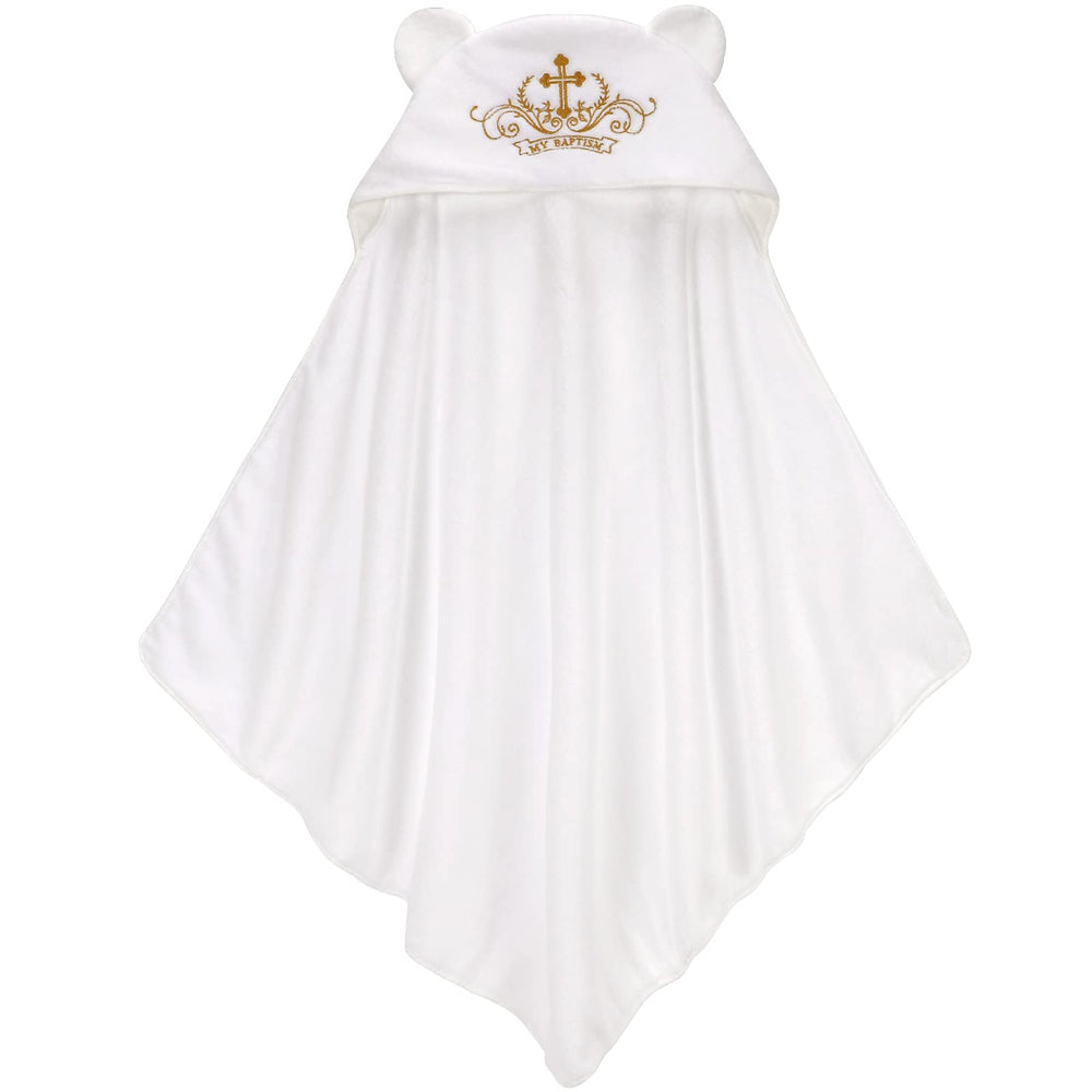 ESTAMICO plush baby towel 35x35 inches delivers quick absorption for busy parents