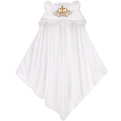 ESTAMICO plush baby towel 35x35 inches delivers quick absorption for busy parents