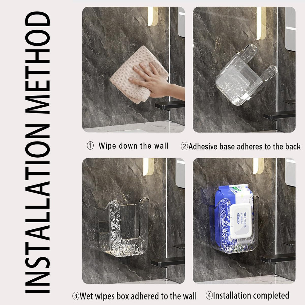 Estand Silermaer multi-functional wipes container holds flushable wipes, towels, or paper towels