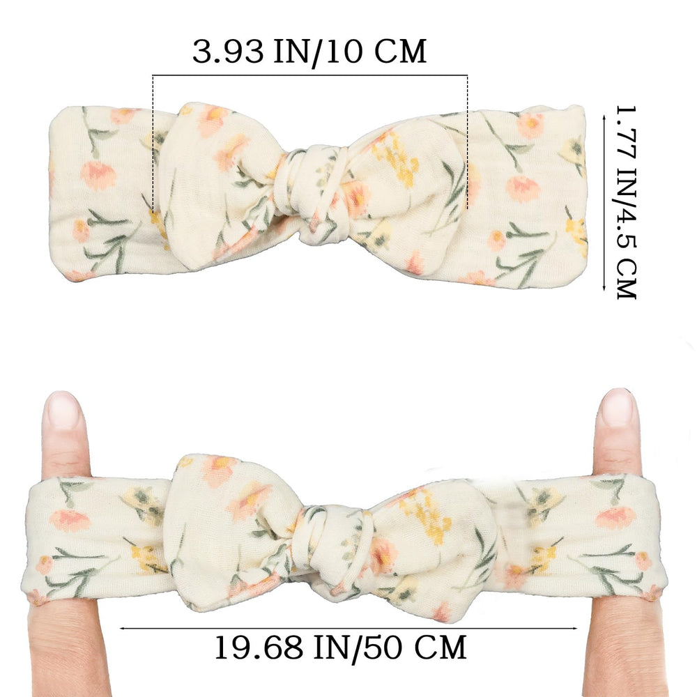 Esumun floral solid headwrap shown with stylish design for outfits and photos.